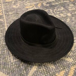 Classic Black Western Fedora Hat from Anthropologie